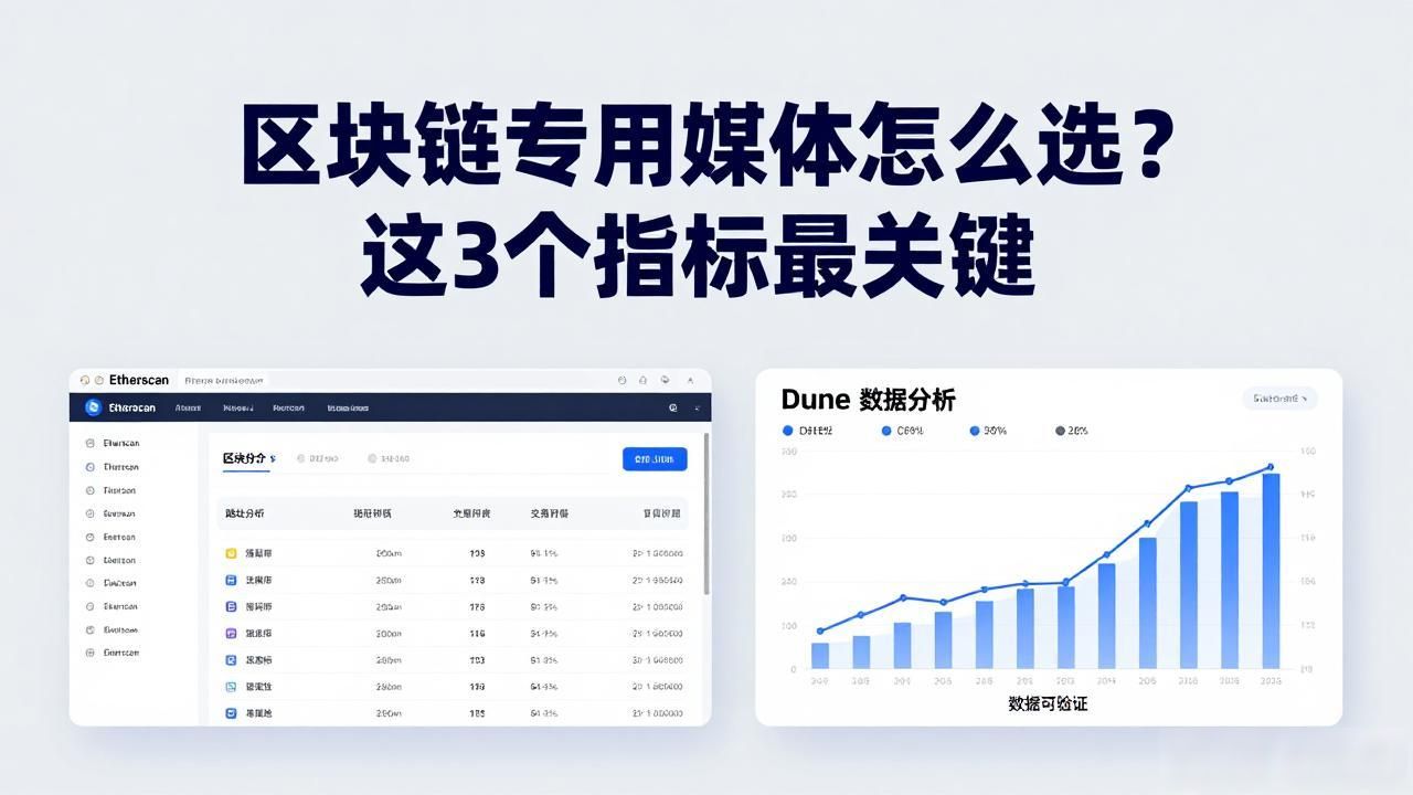 区块链专用媒体怎么选？这3个指标最关键